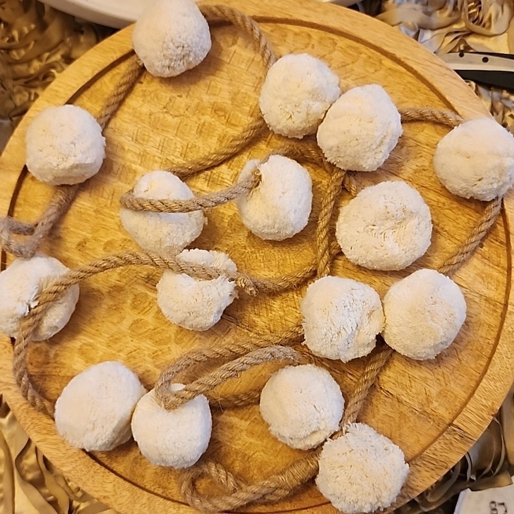 Pom Pom and Jute Decorative Rope